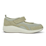 Damesko med rem, Grønn, Green Comfort