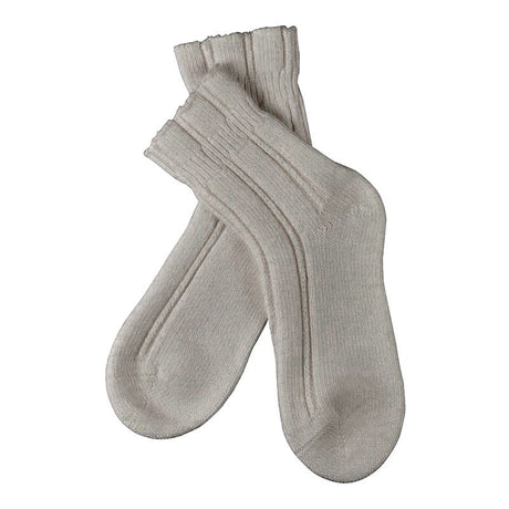 Natsokker med angora - Grå - Seniorshop
