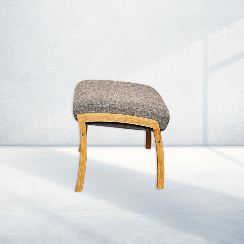 Blokhus Plus / Rebild Plus skammel, Gråt stof - Seniorshop