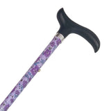 Sammenklappelig stok - Lilla blomst - Seniorshop