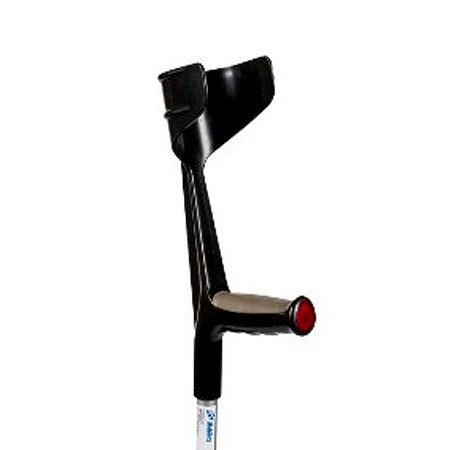 Krykke med softgrip - Sort