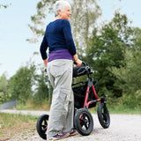 Taima XC rollator - med store luftfyldte hjul
