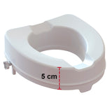 Toiletforhøjer uden låg, 5 cm - Seniorshop