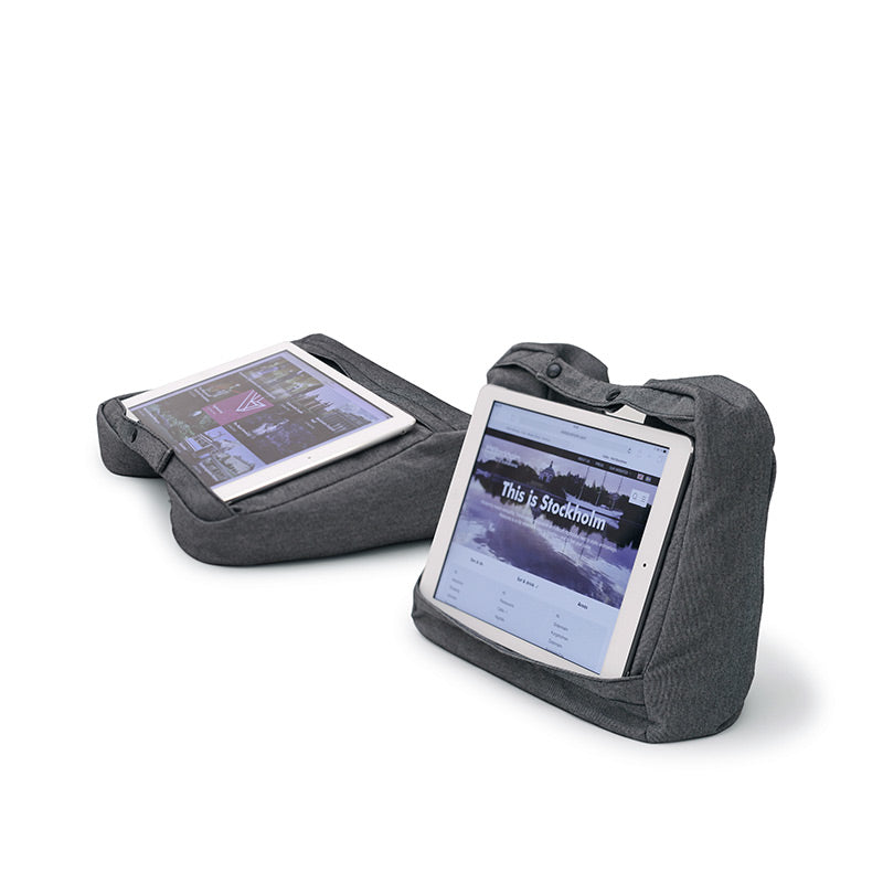 2-i-1 nakkepude og iPad-holder