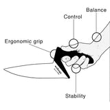 Ergonomisk universal - /Grøntsagskniv - Seniorshop