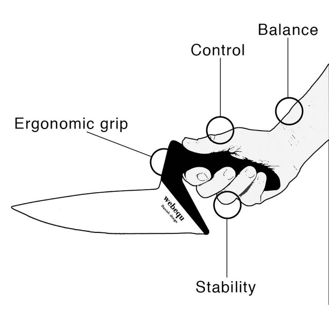 Ergonomisk universal - /Grøntsagskniv - Seniorshop