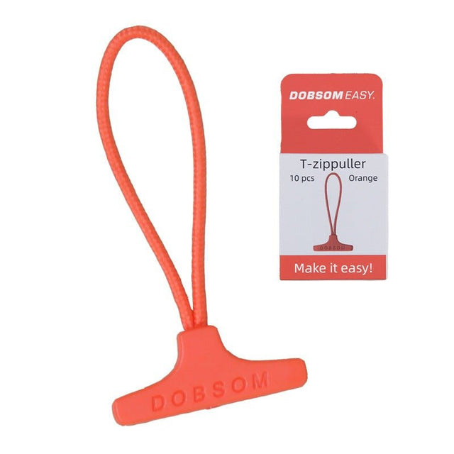 T - zip hjælp til lynlås, Orange - 10 stk. - Seniorshop