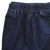 Jeans med elastikk i midjen - Blå