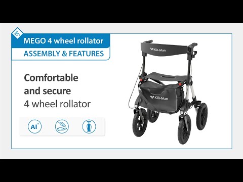 Mego Rollator - Lys grå